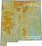 NM Relief Map